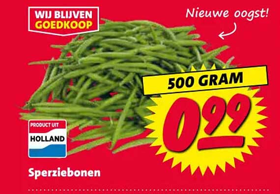 Sperziebonen 500 gram