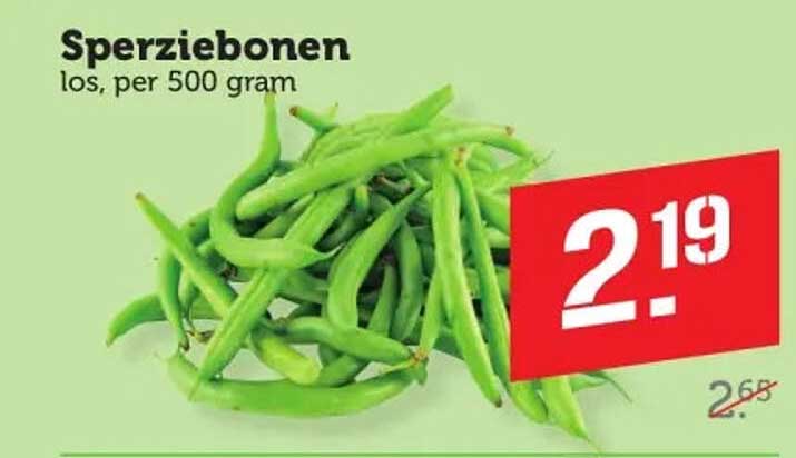 Sperziebonen los, per 500 gram