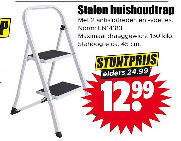 Stalen huishoudtrap