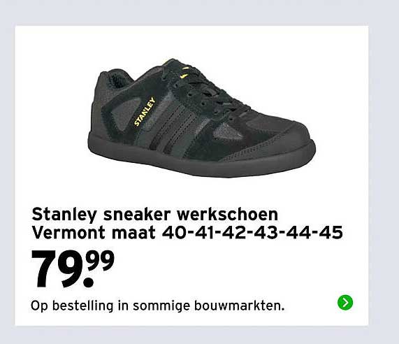 Stanley sneaker werkschoen Vermont maat 40-41-42-43-44-45