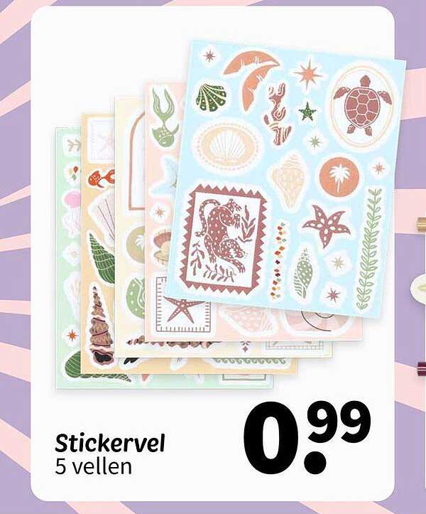 Stickervel 5 vellen