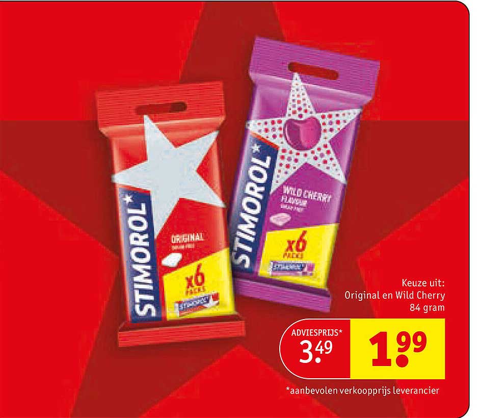 Stimorol Original en Wild Cherry 84 gram