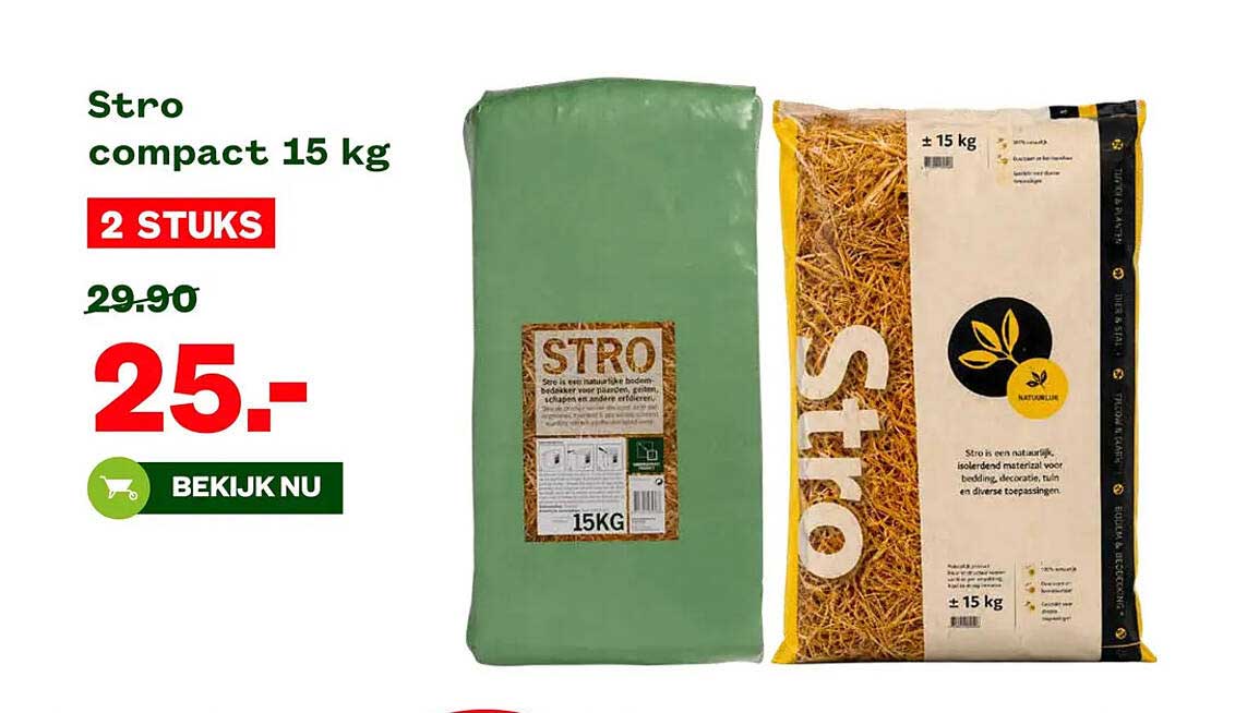 Stro compact 15 kg 2 STUKS