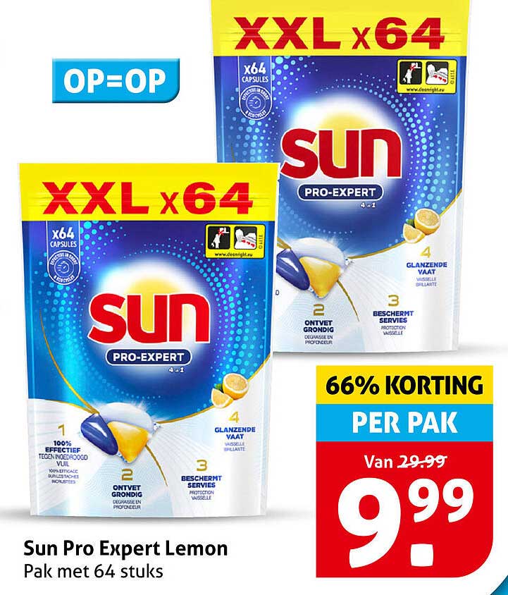 Sun Pro Expert Lemon Pak met 64 stuks