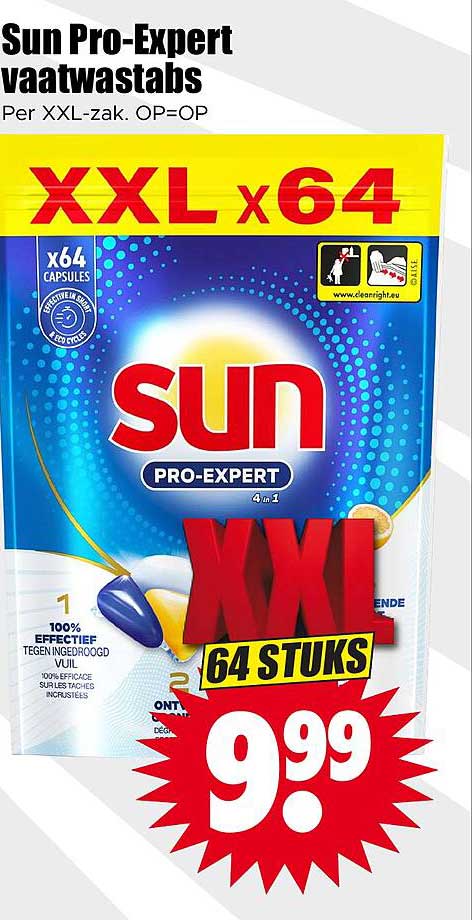 Sun Pro-Expert vaatwastabs XXL x64 64 stuks
