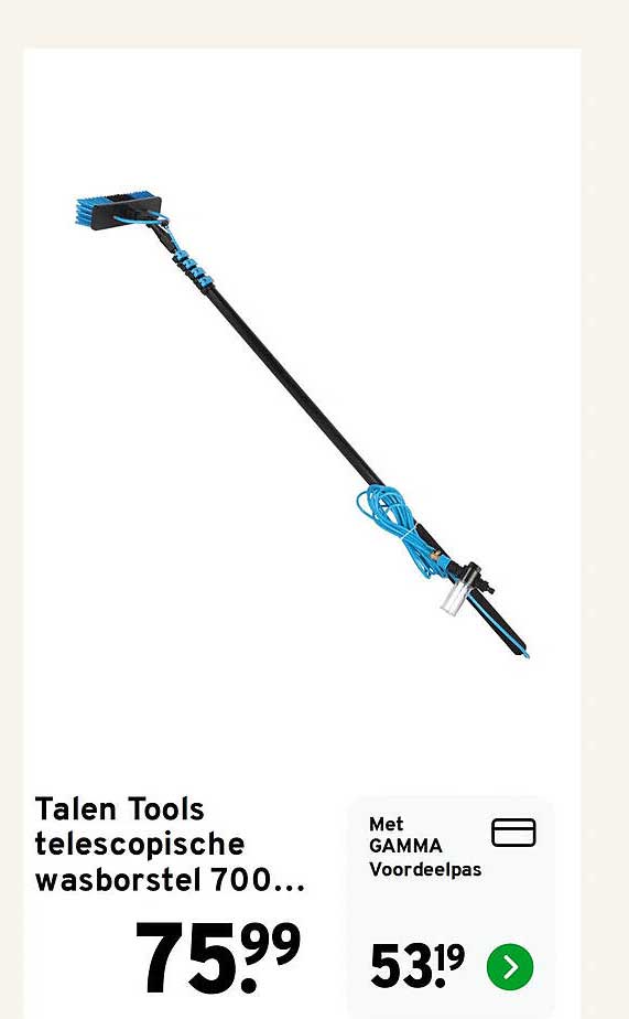 Talen Tools telescopische wasborstel 700...