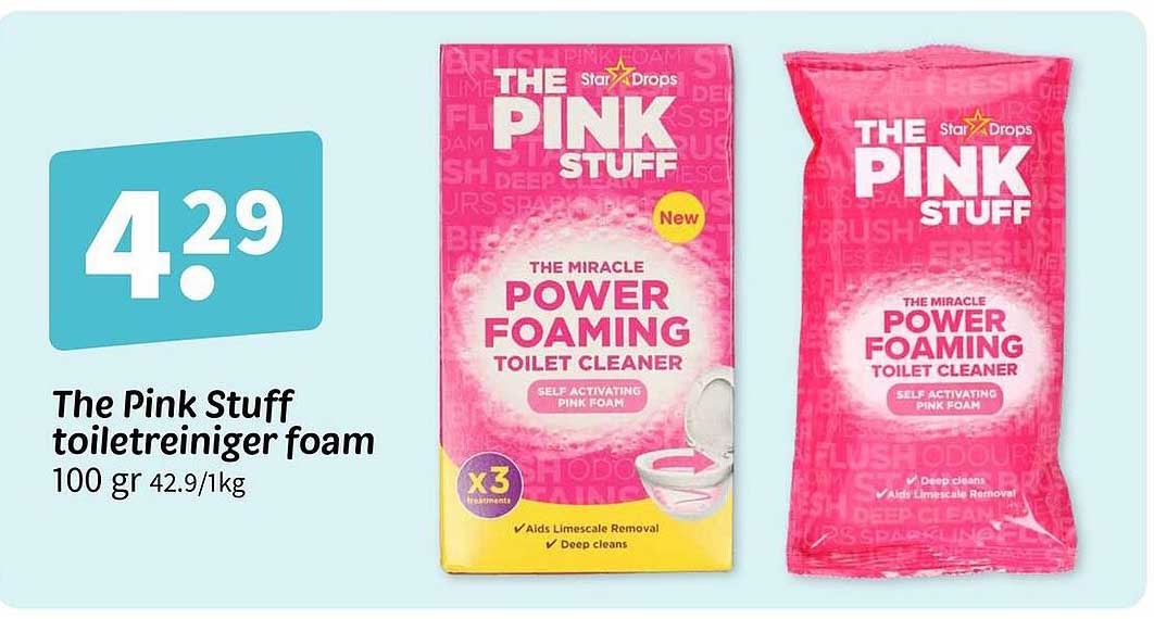 The Pink Stuff toiletreiniger foam