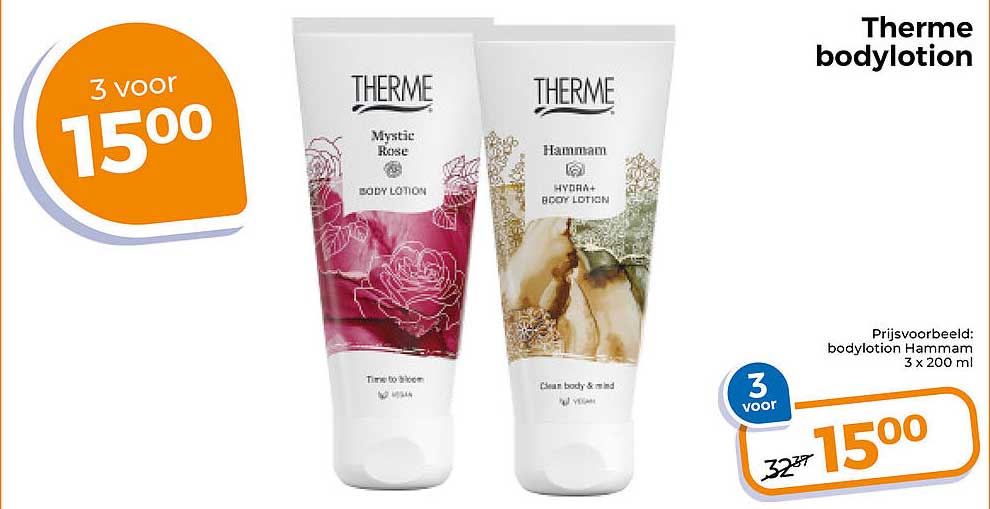 Therme bodylotion 3 voor 15,00