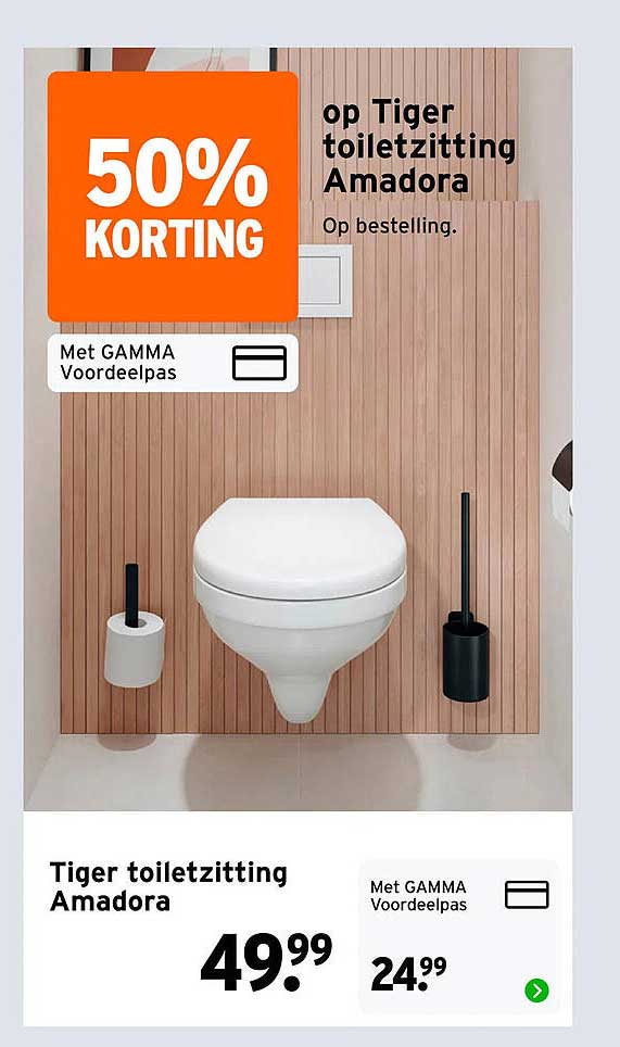Tiger toiletzitting Amadora 50% KORTING