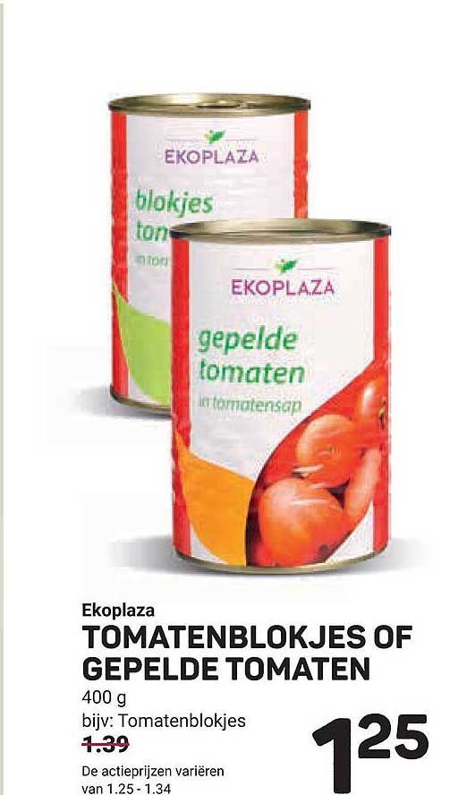 TOMATENBLOKJES OF GEPEELDE TOMATEN