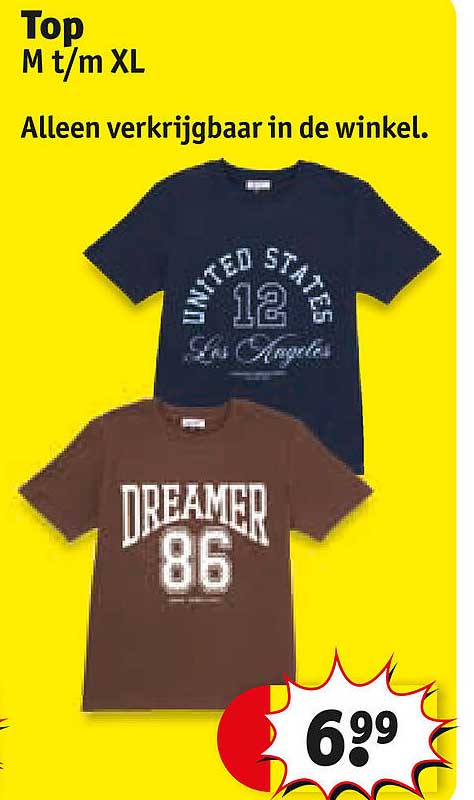 Top M t/m XL