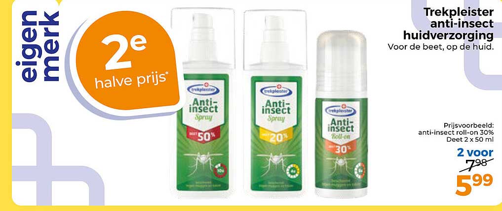 Trekpleister anti-insect huidverzorging 2e halve prijs