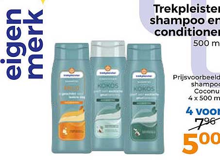 Trekpleister shampoo en conditioner 500 ml