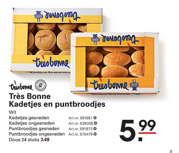 Très Bonne Kadetjes en puntbroodjes