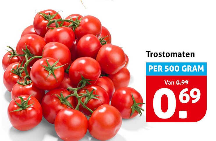 Trostomaten PER 500 GRAM