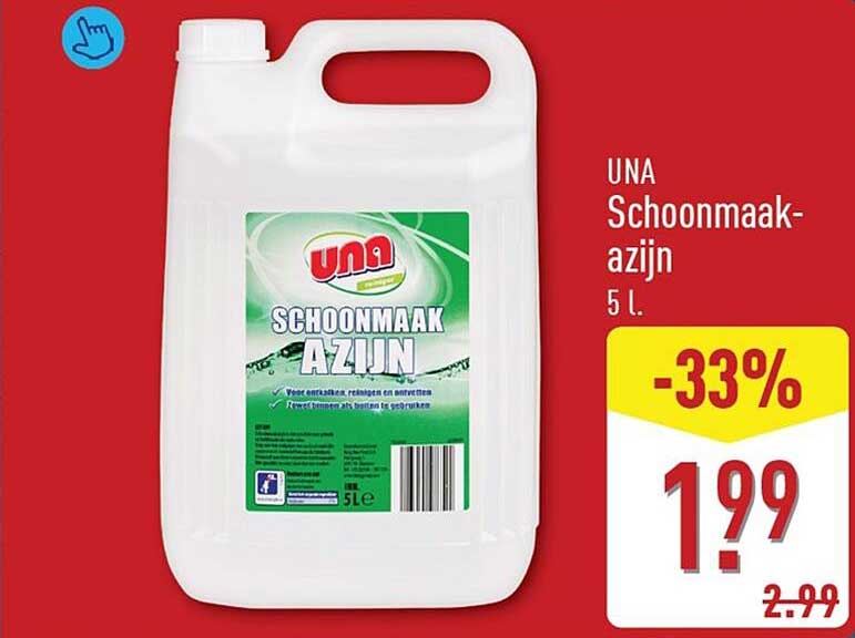 UNA Schoonmaak-azijn 5 l -33%