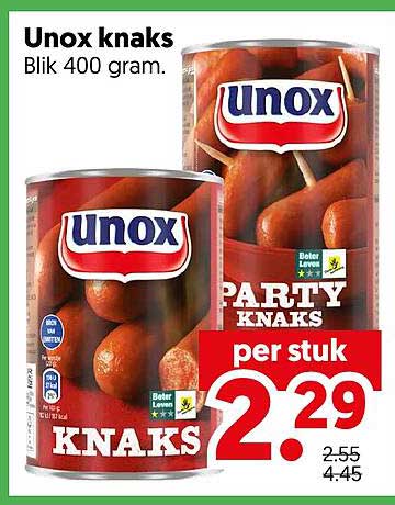 Unox knaks Blik 400 gram