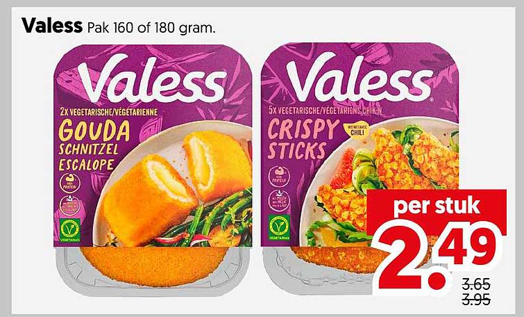 Valess Pak 160 of 180 gram.