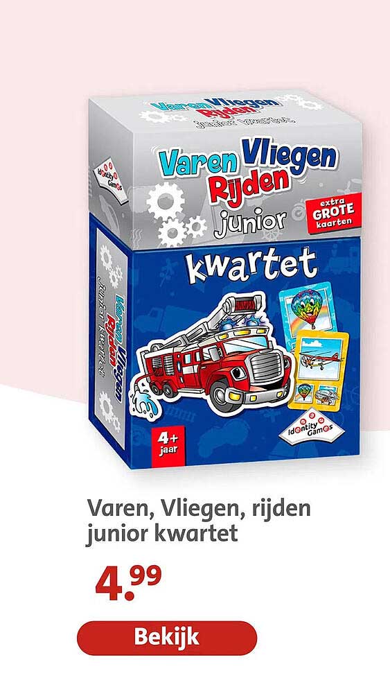 Varen, Vliegen, rijden junior kwartet