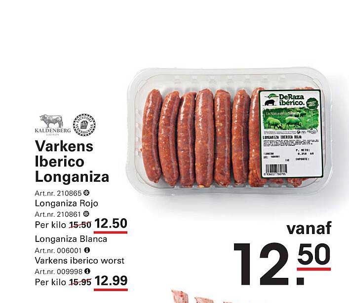 Varkens Iberico Longaniza