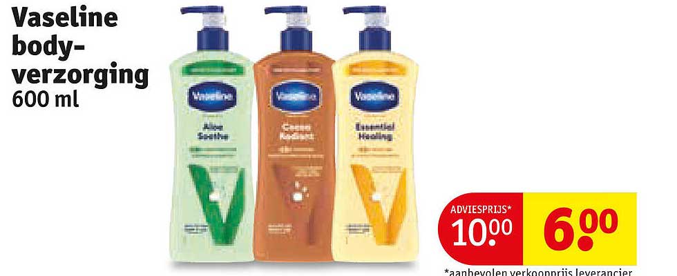 Vaseline body-verzorging 600 ml
