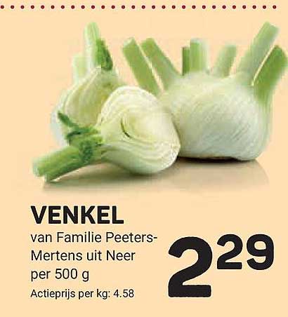 VENKEL van Familie Peeters-Mertens uit Neer per 500 g