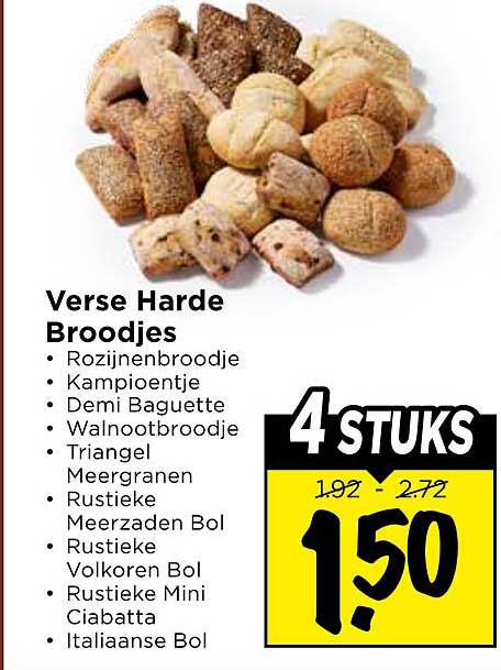 Verse Harde Broodjes 4 stuks