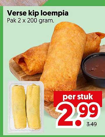 Verse kip loempia Pak 2 x 200 gram.