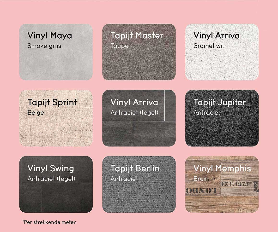 Vinyl Maya Smoke grijs