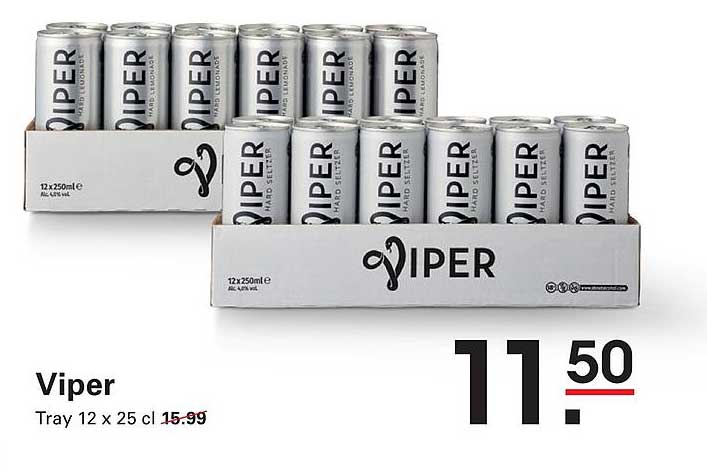 Viper Tray 12 x 25 cl