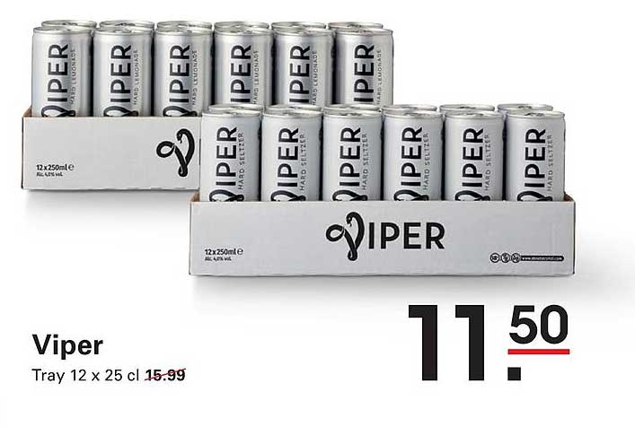 Viper Tray 12 x 25 cl