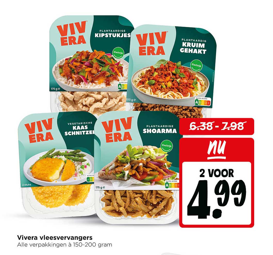 Vivera vleesvervangers - Alle verpakkingen à 150-200 gram