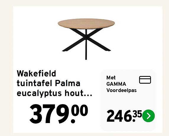Wakefield tuintafel Palma eucalyptus hout...