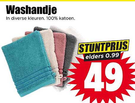 Washandje - STUNTPRIJS elders 0.99