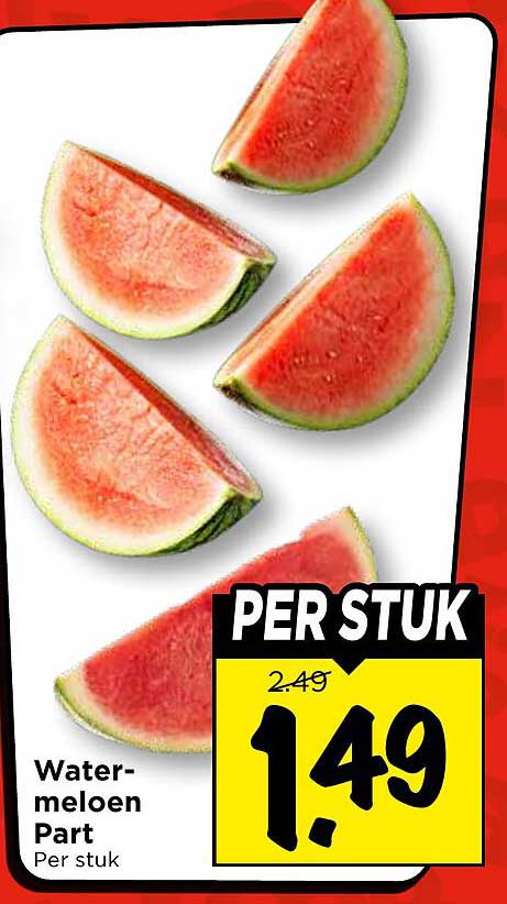 Watermeloen Part Per stuk