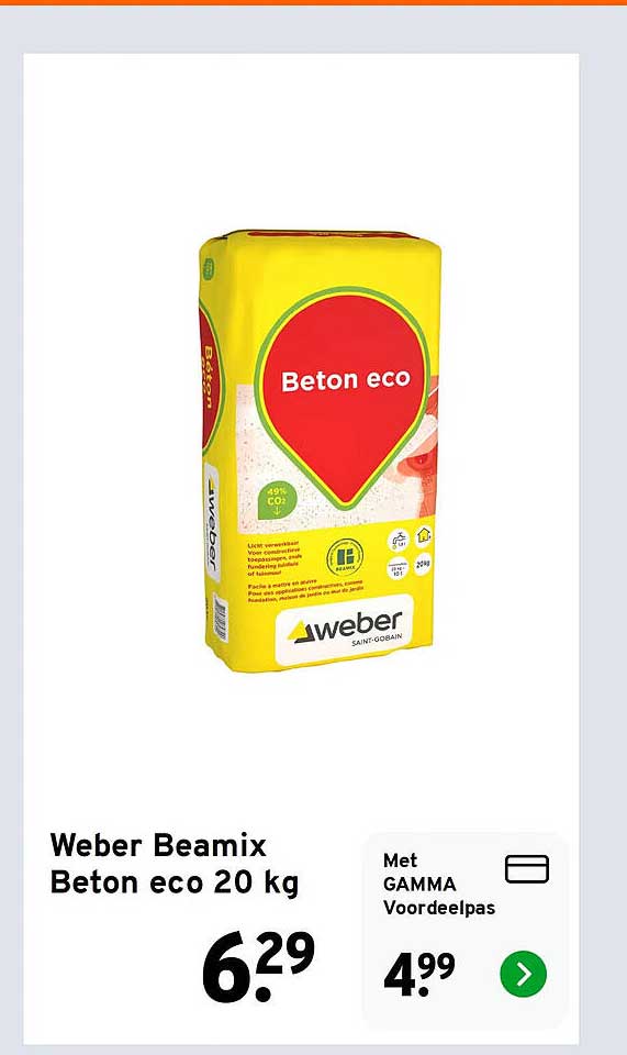 Weber Beamix Beton eco 20 kg