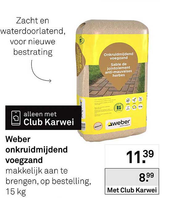 Weber onkruidmijdend voegzand