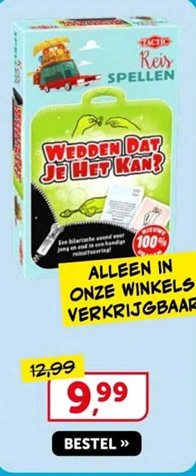 Wedden Dat Je Het Kan?
