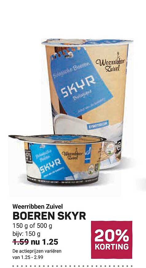 Weerribben Zuivel BOEREN SKYR