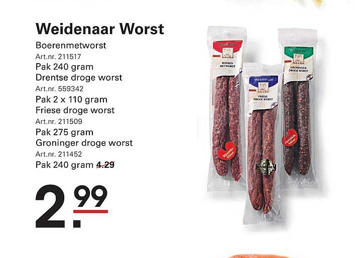 Weidenaar Worst