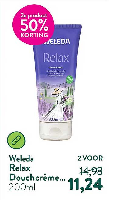 Weleda Relax Douchecrème... 200ml 2e product 50% KORTING
