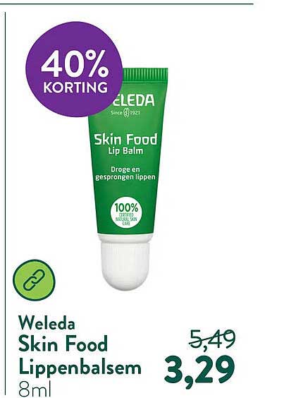 Weleda Skin Food Lippenbalsem 8ml 40% korting