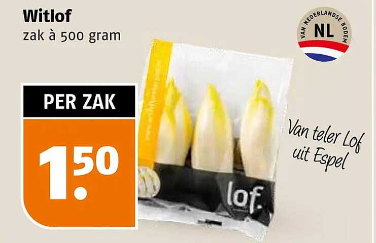 Witlof zak à 500 gram