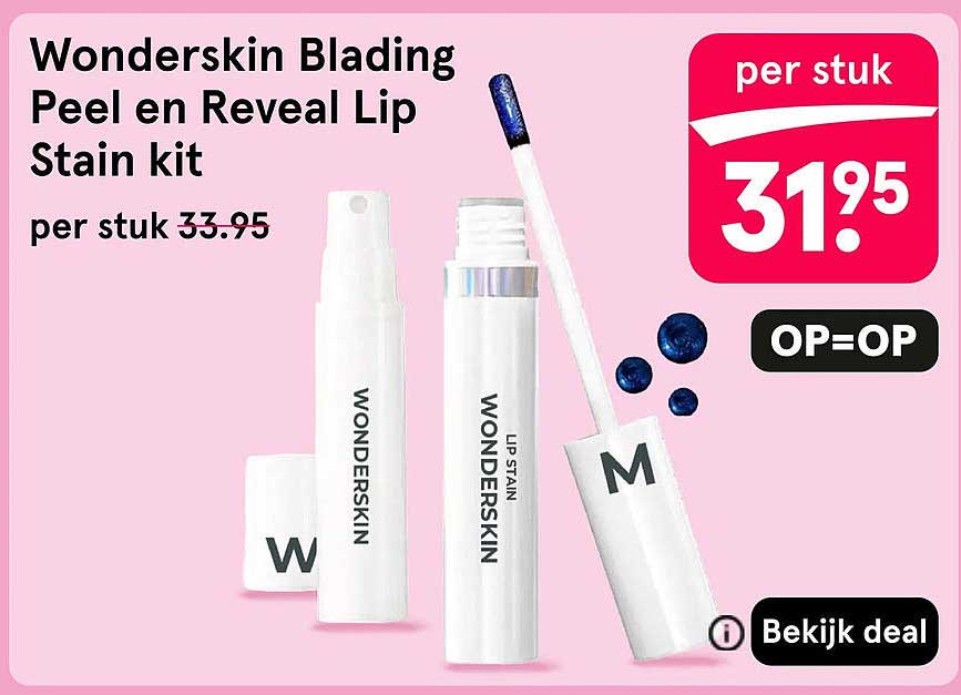 Wonderskin Blading Peel en Reveal Lip Stain kit