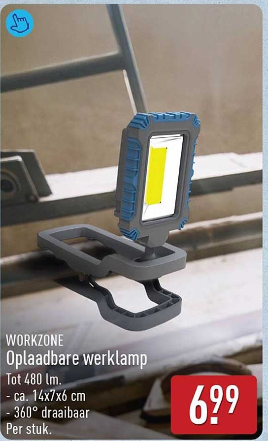 WORKZONE Oplaadbare werklamp