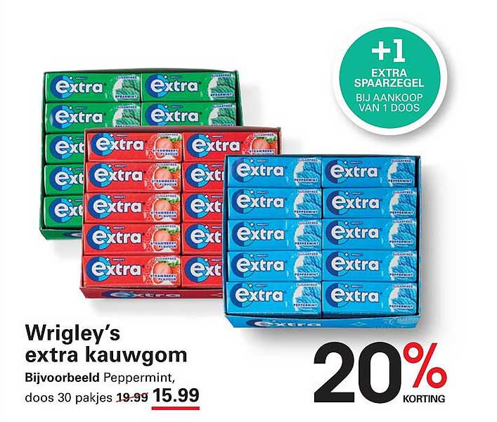 Wrigley’s extra kauwgom