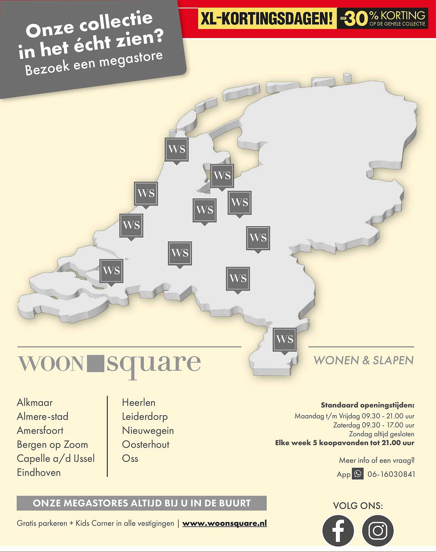 XL-KORTINGSDAGEN! tot 30% korting op de gehele collectie