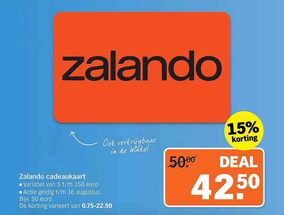 Zalando cadeaukaart