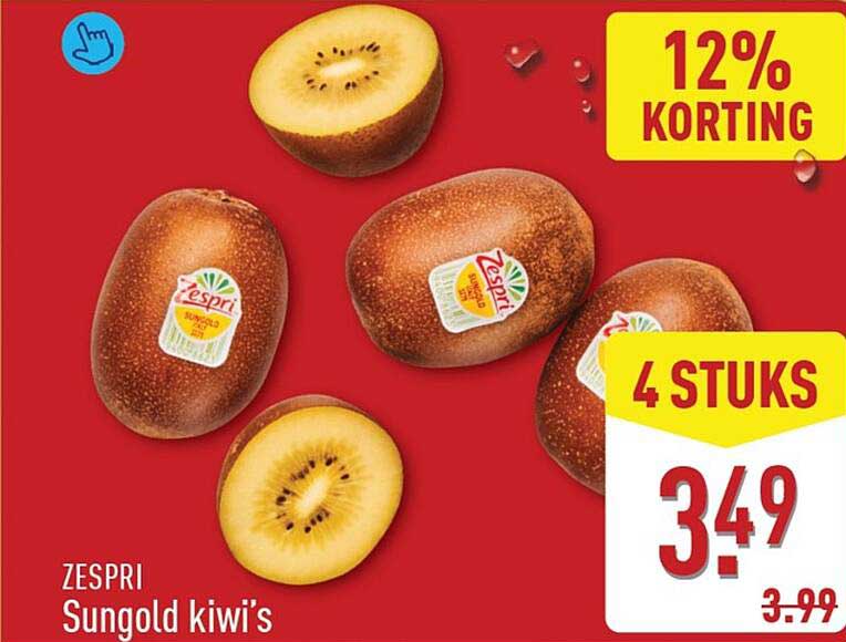 ZESPRI Sungold kiwi’s 4 STUKS 12% KORTING