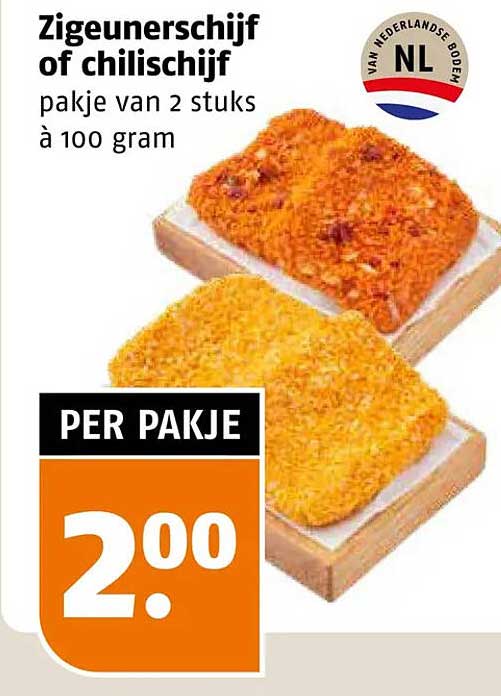 Zigeunerschnijf of chilischijf pakket van 2 stuks à 100 gram